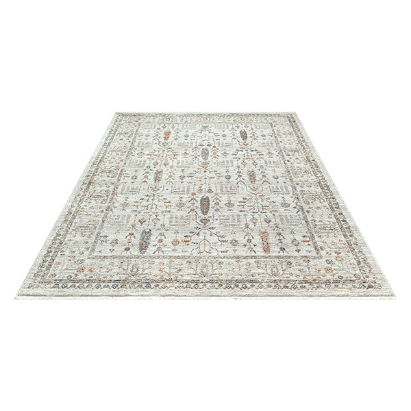 Vloerkleed Valeria 91001 Crème – geweven met korte pool van 7 mm – sfeerimpressie in de woonkamer