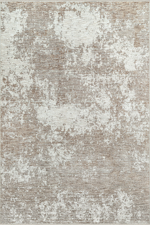 Vloerkleed Valeria 92244 Beige – rustig kleed voor woonkamer en hal – bovenaanzicht