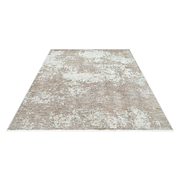 Vloerkleed Valeria 92244 Beige – rustig kleed voor woonkamer en hal – sfeerimpressie onder de eettafel