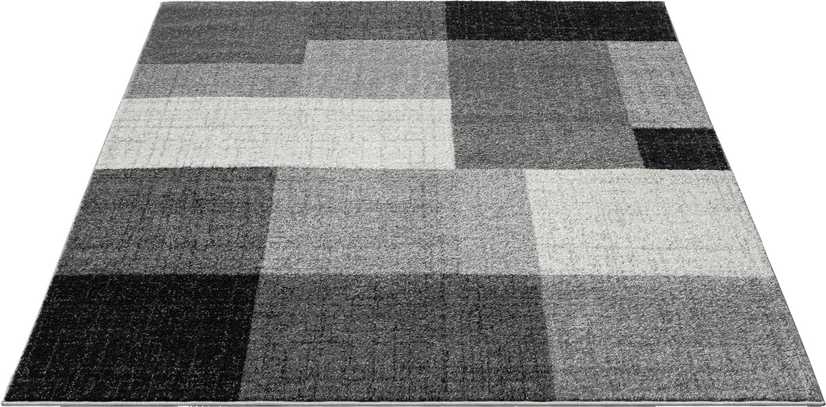 Vloerkleed Thales 6101 Grijs – 166.400 punten per vierkante meter – detail van de dichte grijze pool