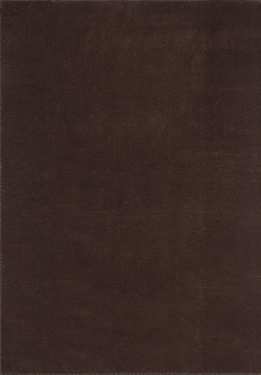 Vloerkleed Loft Washable Bruin – Wasbaar Vloerkleed in Warm Bruin tot 300x400 cm – bovenaanzicht van het volledige kleed