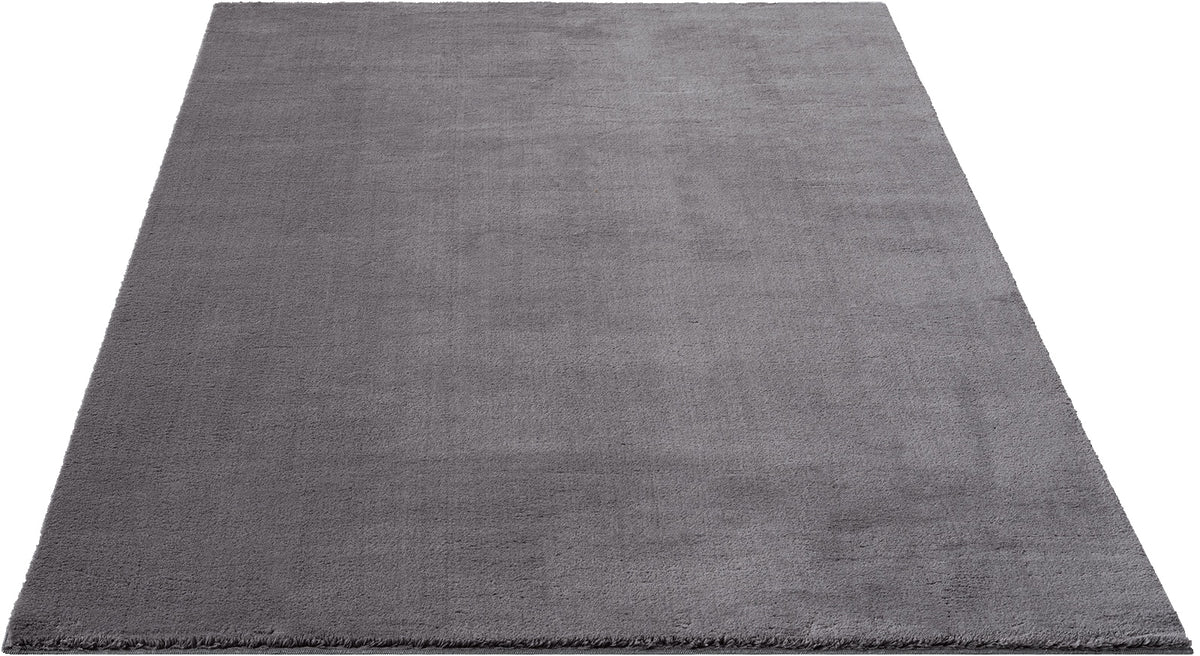 Vloerkleed Loft Washable Antraciet – Wasbaar Vloerkleed in Donkergrijze Tint – Action Back rugzijde van dichtbij