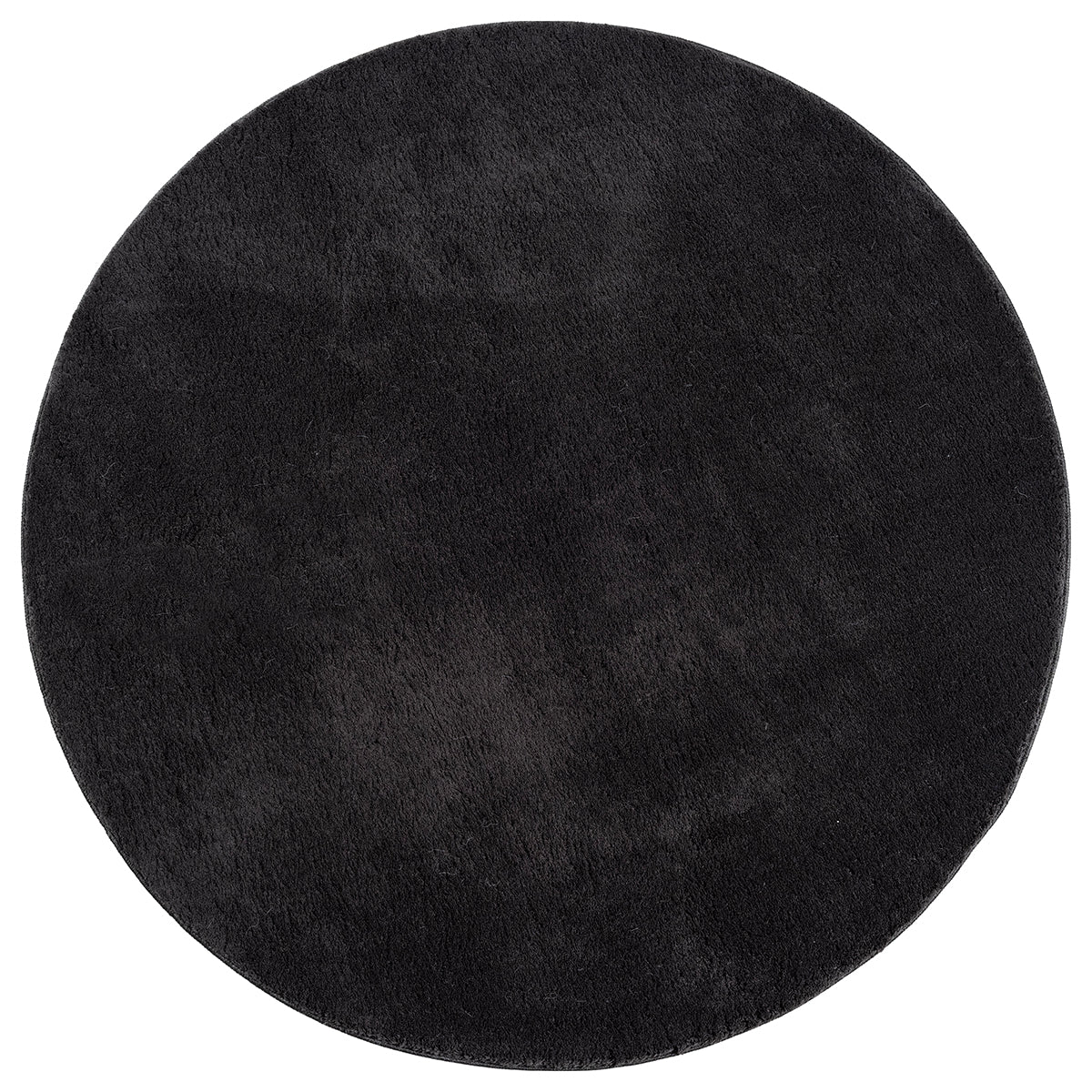 Vloerkleed Loft Washable Zwart – Wasbaar Vloerkleed in Diep Zwart – detail van de geweven pool