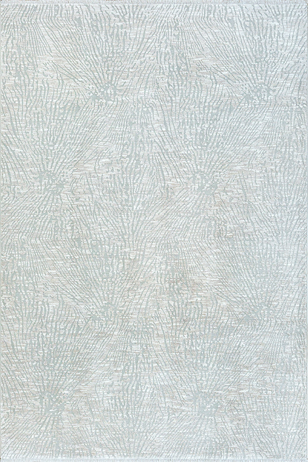 Vloerkleed Valeria 91073 Crème – zachte polyester op katoenen rug – bovenaanzicht