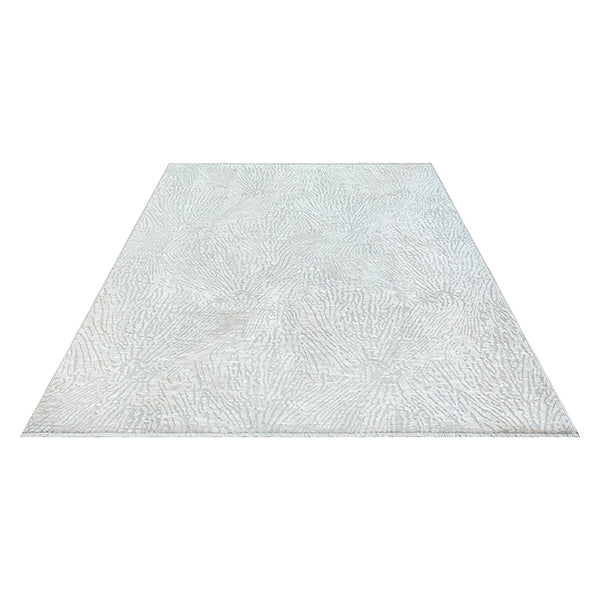 Vloerkleed Valeria 91073 Crème – zachte polyester op katoenen rug – opgerolde hoek met katoenen rugzijde