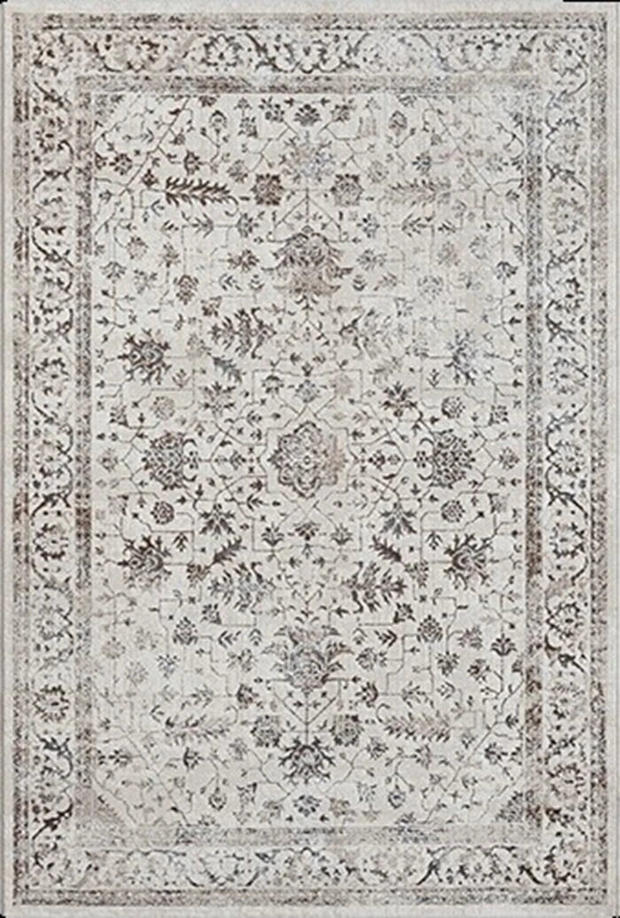 Karpet24 Creation - Luxe Crème Vloerkleed met Oosterse Stijl - Vooraanzicht