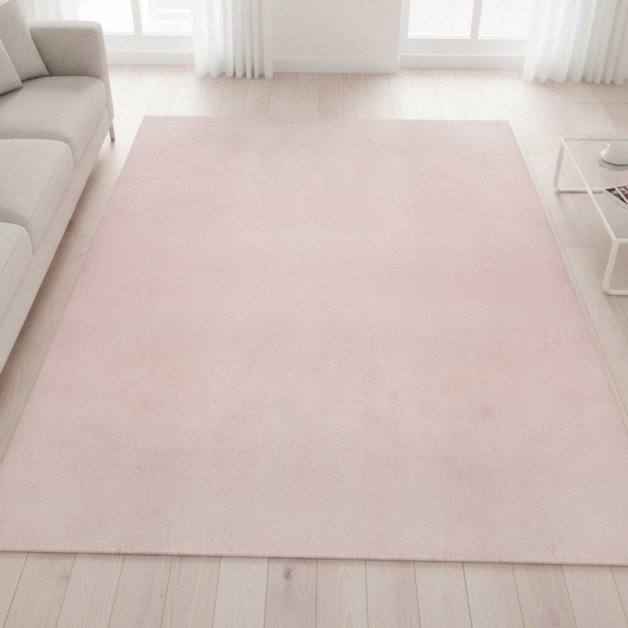 Vloerkleed Loft Washable Blush – Wasbaar Laagpolig - Sfeerbeeld