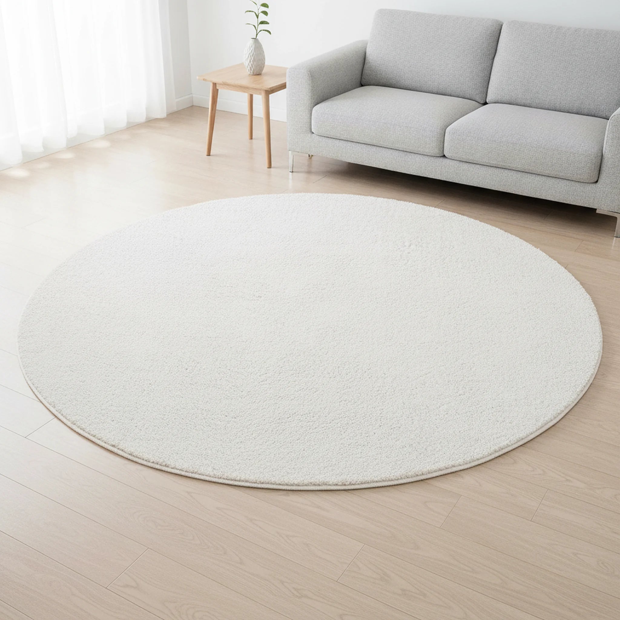 Vloerkleed Loft Washable Crème – Wasbaar Laagpolig - Sfeerbeeld