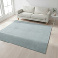 Karpet24 Loft – Luxe Fluweelzacht Effen Vloerkleed in Blauw, Modern & Stijlvol