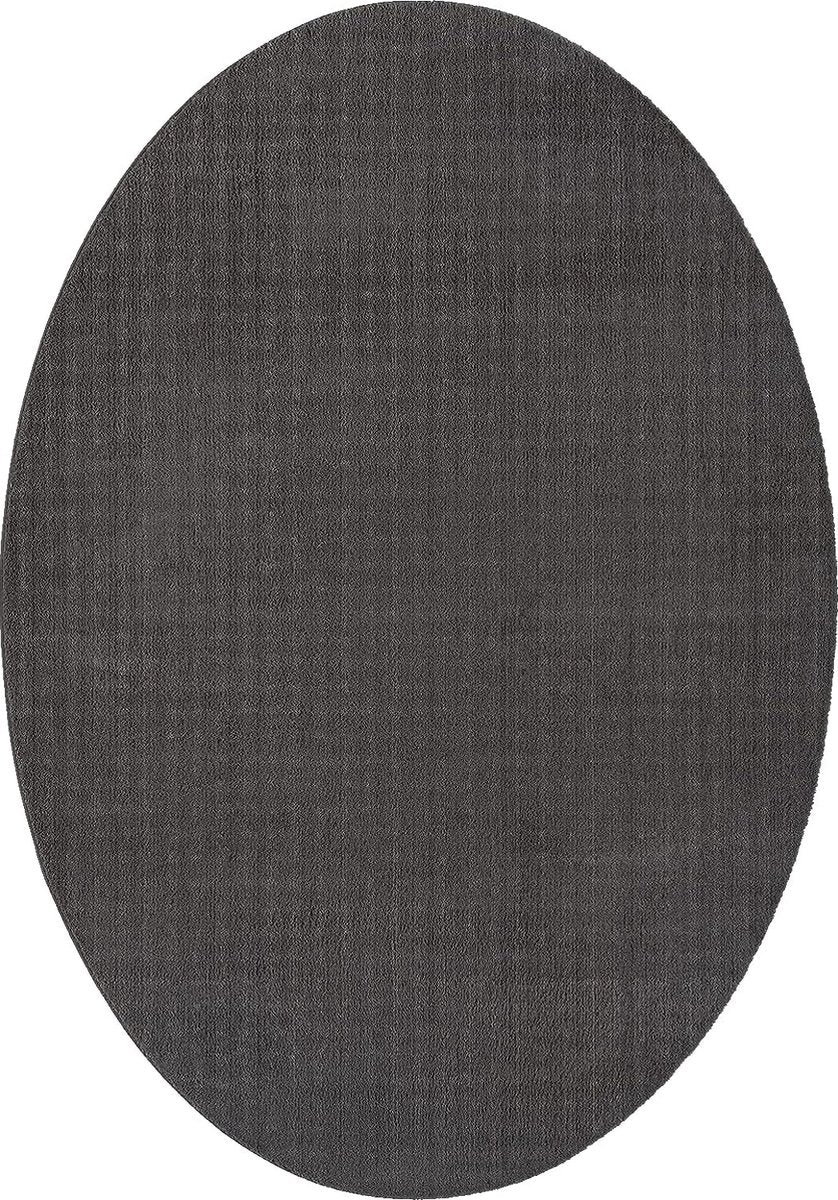 Karpet24 Loft – Luxe, Fluweelzacht Effen Vloerkleed in Antraciet, Modern & Stijlvol — sfeerbeeld