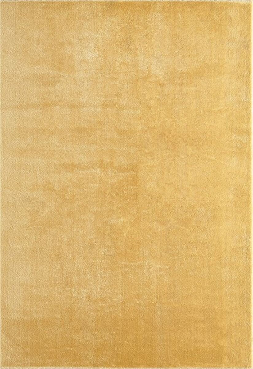 Karpet24 Loft – Luxe, Fluweelzacht Effen Vloerkleed in Goud, Modern & Stijlvol — sfeerbeeld in interieur
