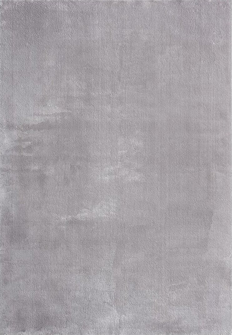 Karpet24 Loft – Luxe, Fluweelzacht Effen Vloerkleed in Grijs, Modern & Stijlvol — hoekdetail