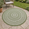 Tapis Maestro Vert Rond – Tapis d'extérieur