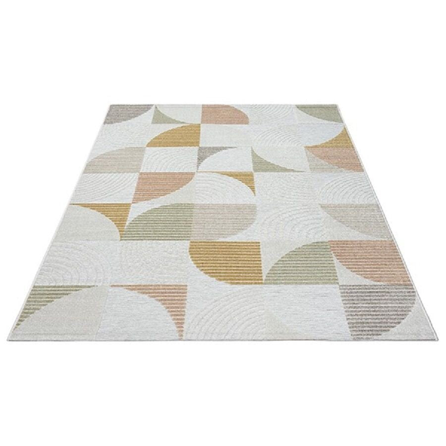 Karpet24 Mira – Stijlvol Geometrisch Vloerkleed, Geschikt voor Binnen & Buiten - Vooraanzicht