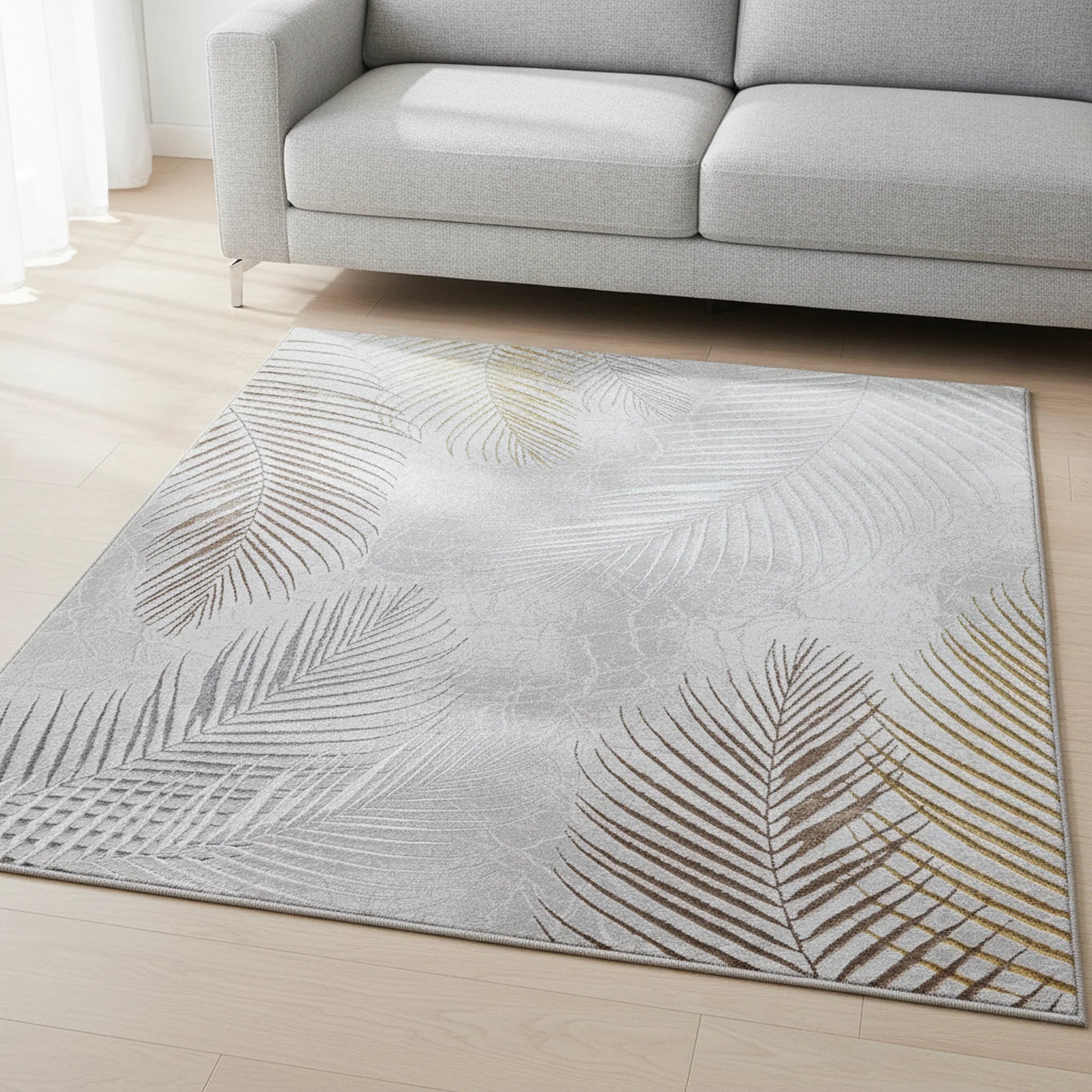 Karpet24 Modern Vloerkleed Creation - Laagpolig met Hoog-Laag Effect, Grijs - Sfeerbeeld