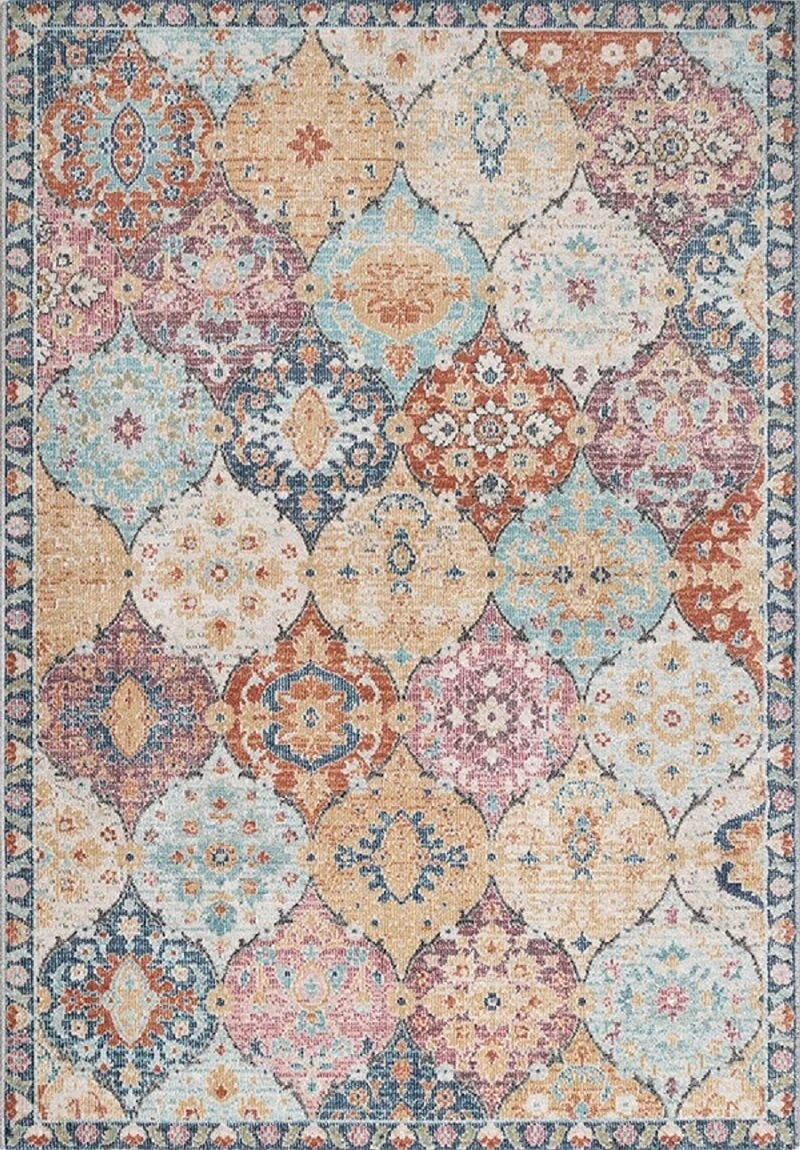 Karpet24 Salsa – Stijlvol Vintage Binnen- & Buiten vloerkleed, Meerkleurig - Vooraanzicht