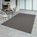 Karpet24 Sisal – Modern Effen Vloerkleed voor Binnen & Buiten, Antraciet