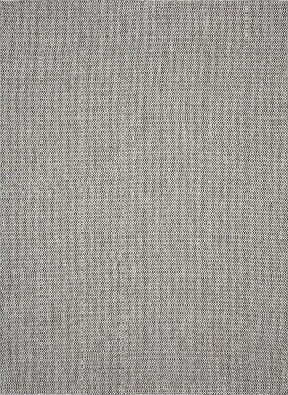 Karpet24 Sisal – Modern Effen Vloerkleed voor Binnen & Buiten, Grijs — bovenaanzicht