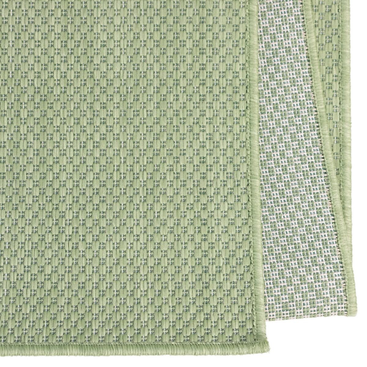 Karpet24 Sisal – Modern Effen Vloerkleed voor Binnen & Buiten, Groen — sfeerbeeld in interieur