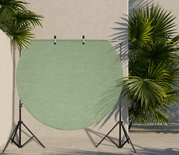 Karpet24 Sisal – Modern Effen Vloerkleed voor Binnen & Buiten, Groen — hoek