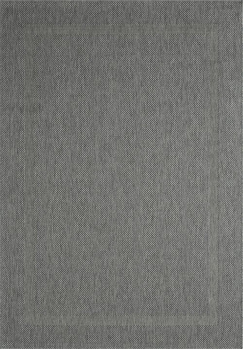 Karpet24 Sisal – Modern Laagpolig Vloerkleed voor Binnen & Buiten Antraciet - Vooraanzicht