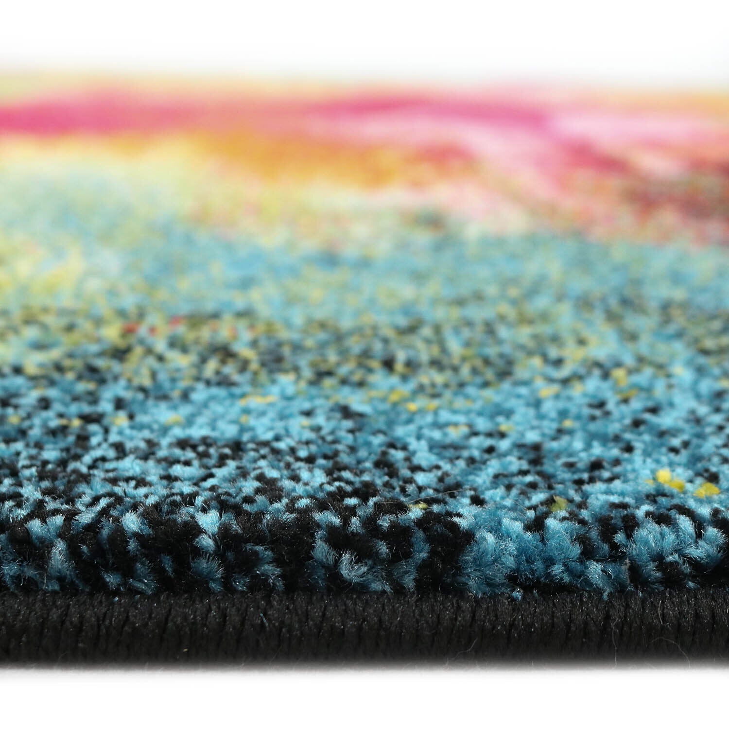 Karrpet24 Vloerkleed Belis Kleurrijk 20754 – Modern Abstract Design, Duurzaam en Geschikt voor Elke Ruimte — hoek