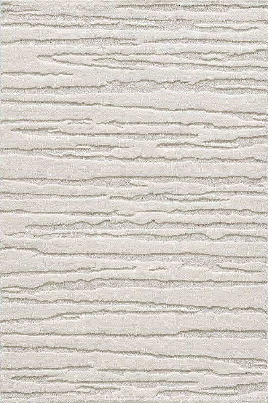 Luxe Japandi Vloerkleed Elio – Crème Natuursteenlook — detail weefsel