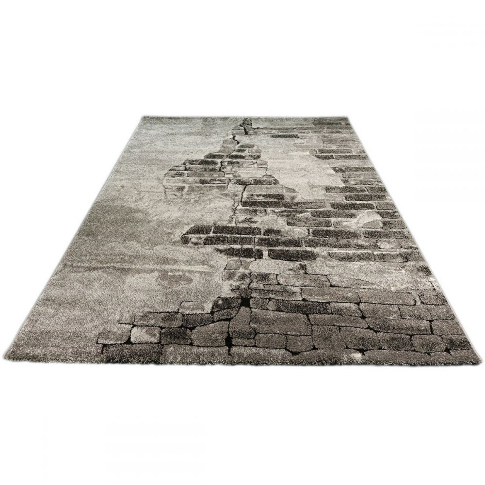 Merinos - Muur Design Vloerkleed - Ibiza 20270-95 - Grijs — hoek
