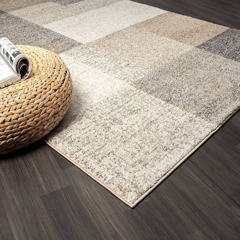 Modern Blokdesign Laagpolig Vloerkleed – Stijlvol, Warm & Tijdloos voor Elk Interieur — bovenaanzicht