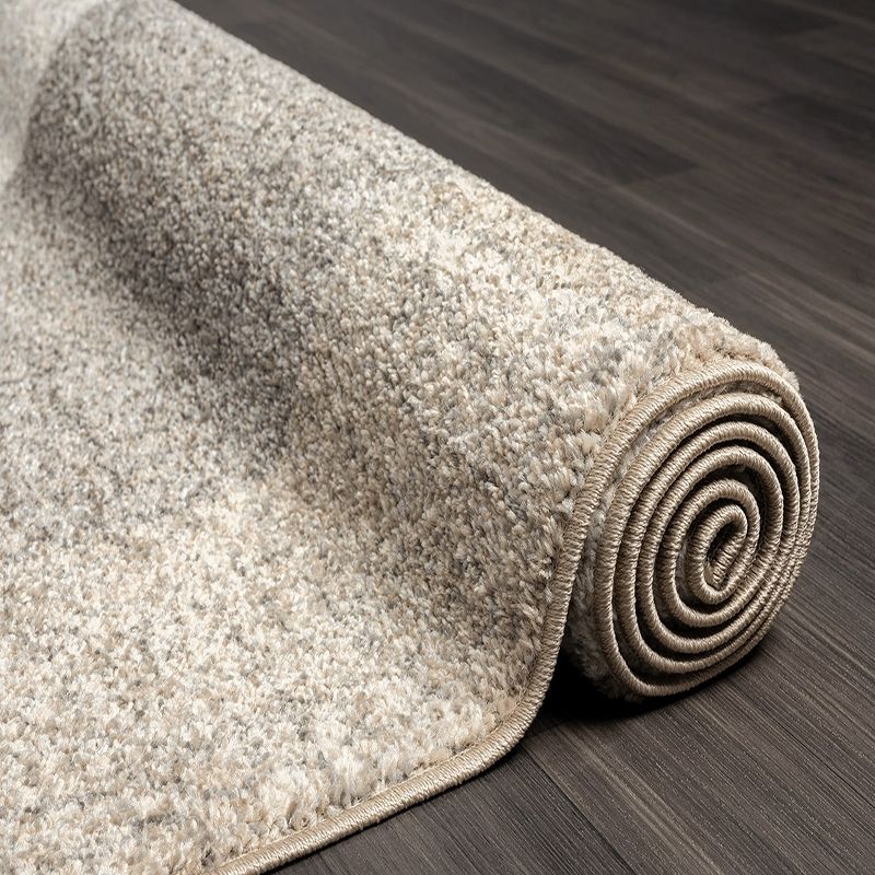 Modern Blokdesign Laagpolig Vloerkleed – Stijlvol, Warm & Tijdloos voor Elk Interieur — hoekdetail
