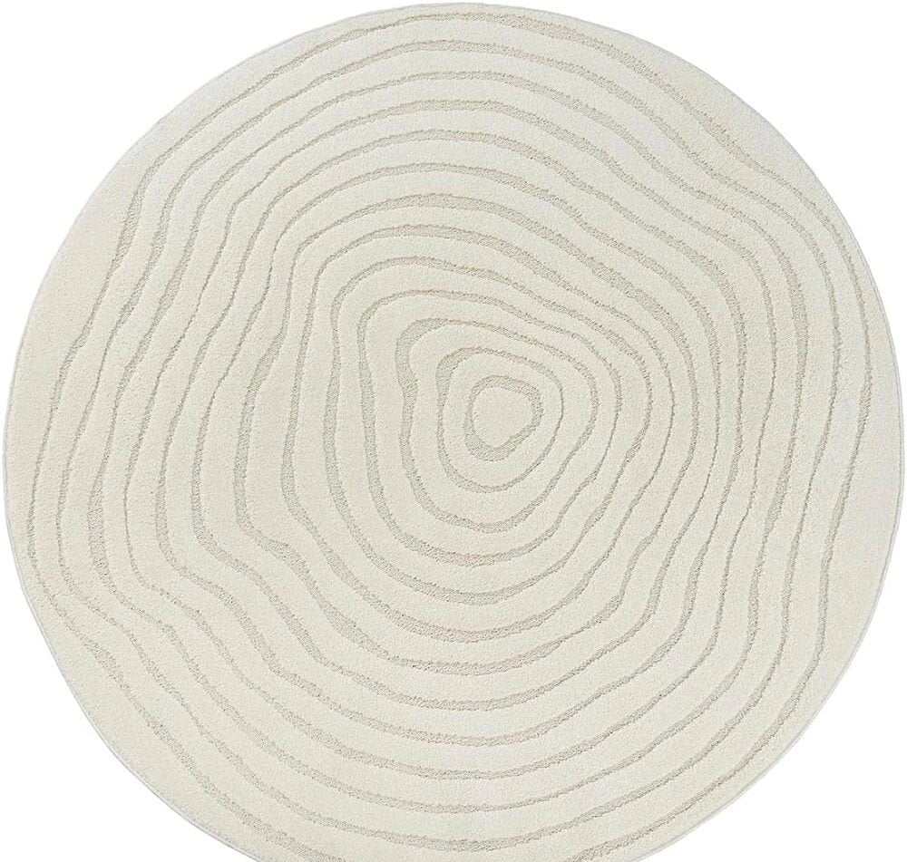 Vloerkleed Elio Crème – Laagpolig Modern | Merinos - Vooraanzicht