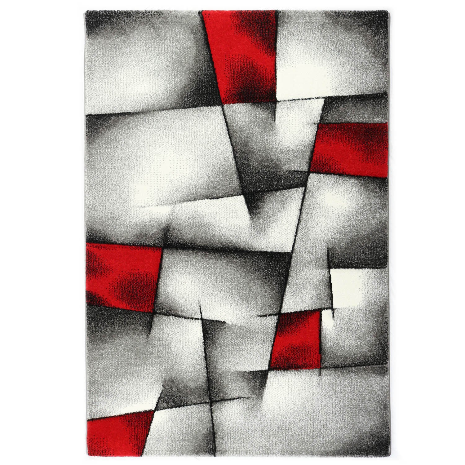 Vloerkleed Brilliance 660-910 Red — bovenaanzicht