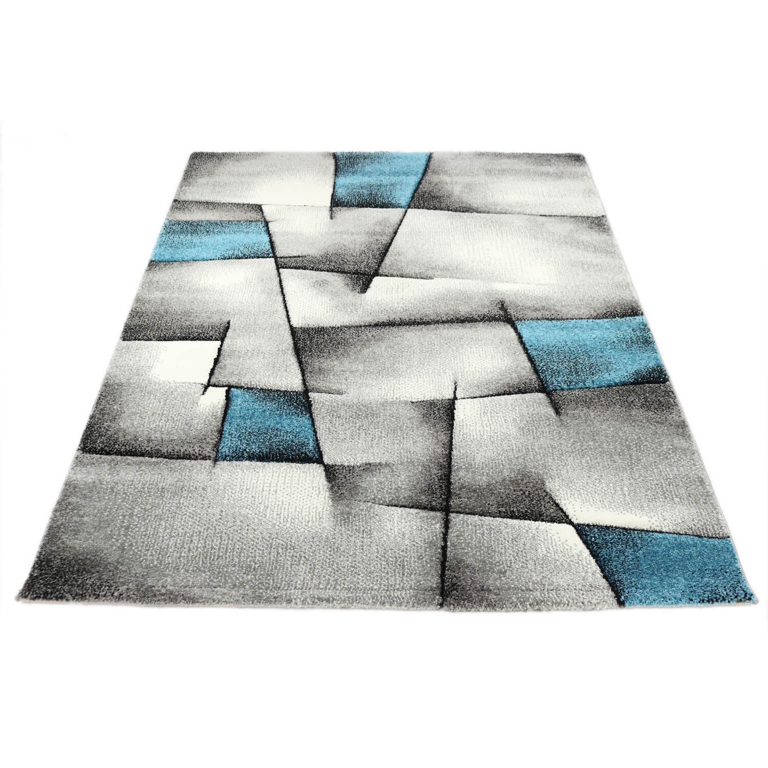 Vloerkleed Brilliance 660-930 Turquoise — sfeerbeeld in interieur