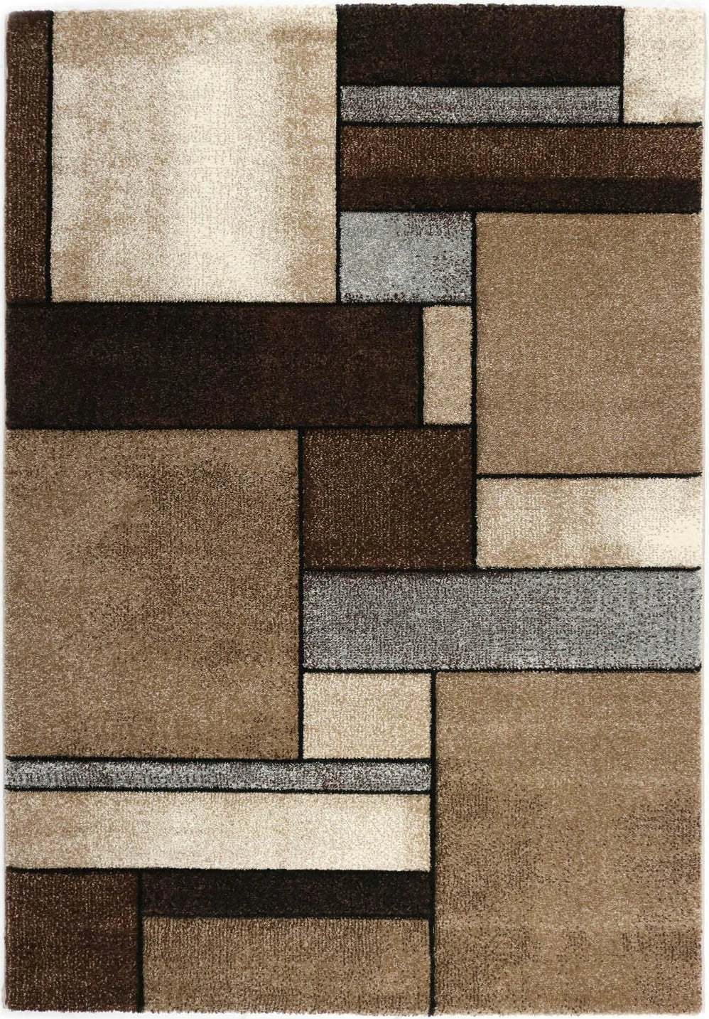 Vloerkleed Brilliance Beige – Laagpolig Modern | Merinos - Vooraanzicht