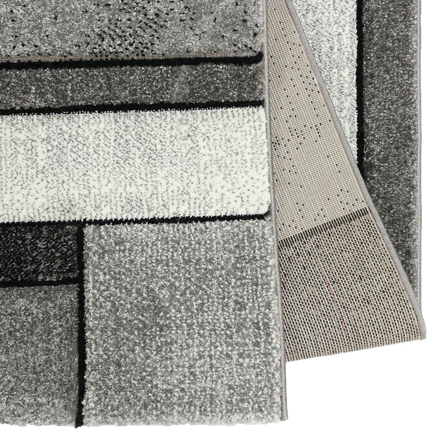 Vloerkleed Brilliance 661-95 Grey — hoek