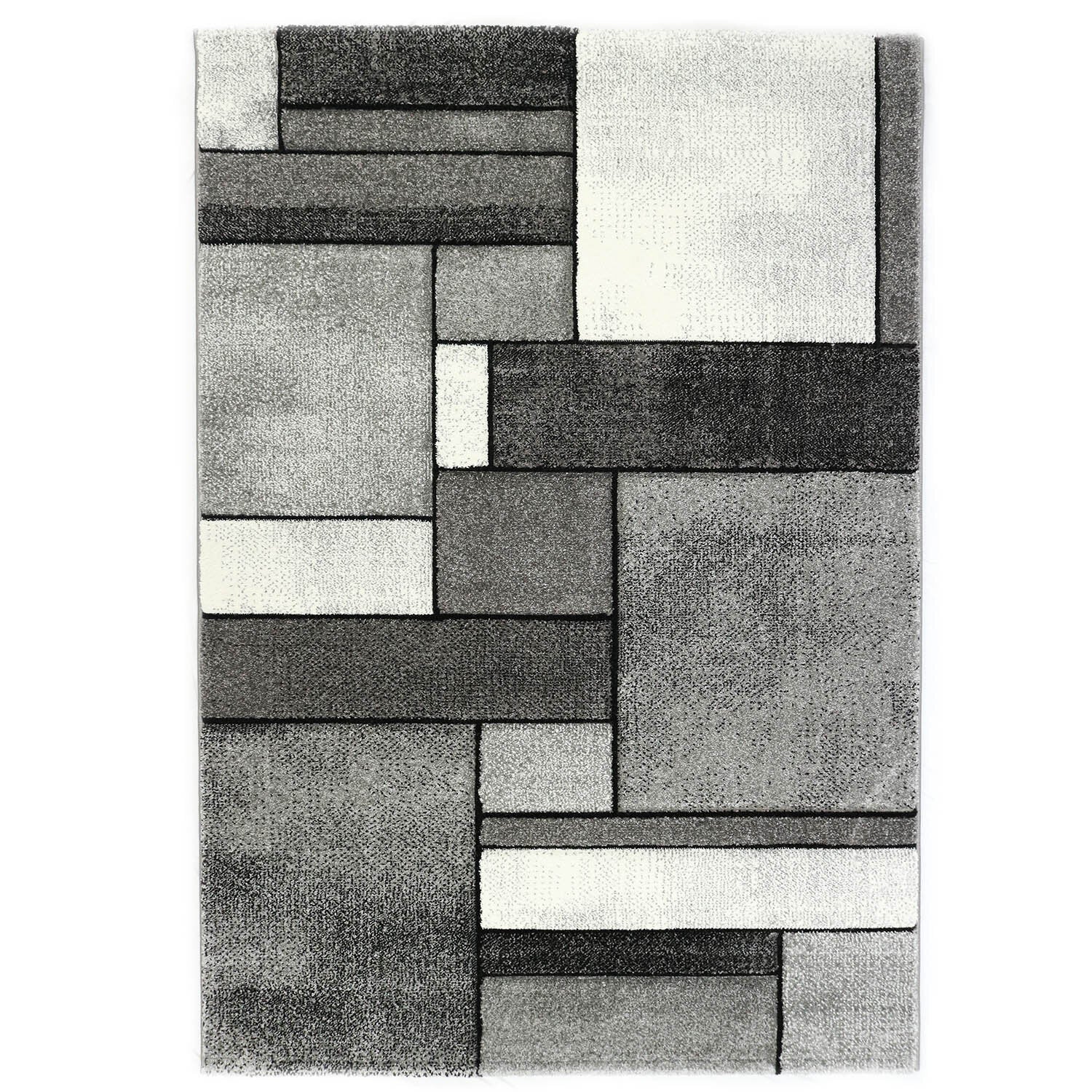 Vloerkleed Brilliance 661-95 Grey — bovenaanzicht