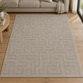 Tapis Eclipse 2455 Beige – Motif de cercles discret, tissé