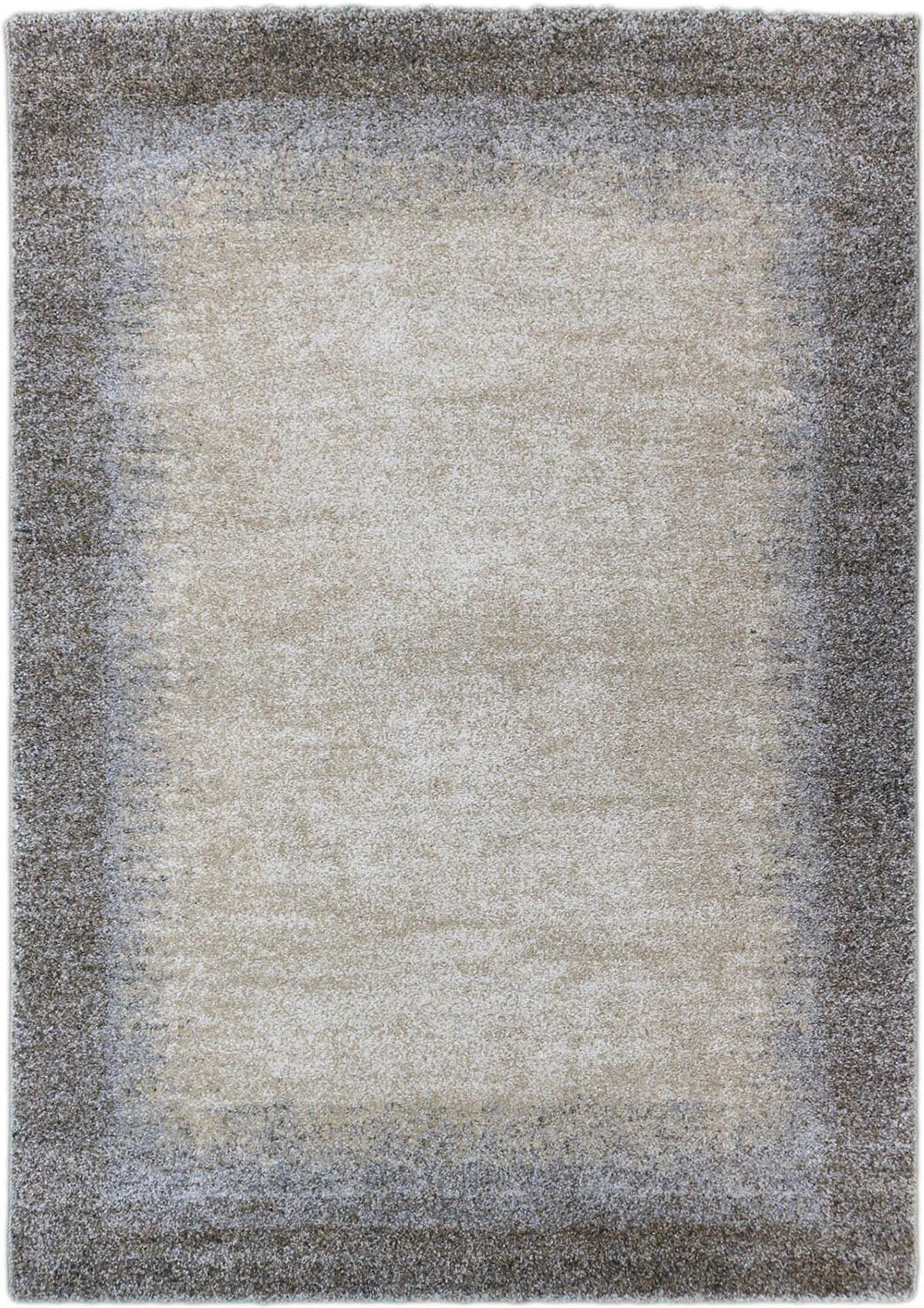 Laagpolig Vloerkleed Elegant Beige-Grijs - Vooraanzicht