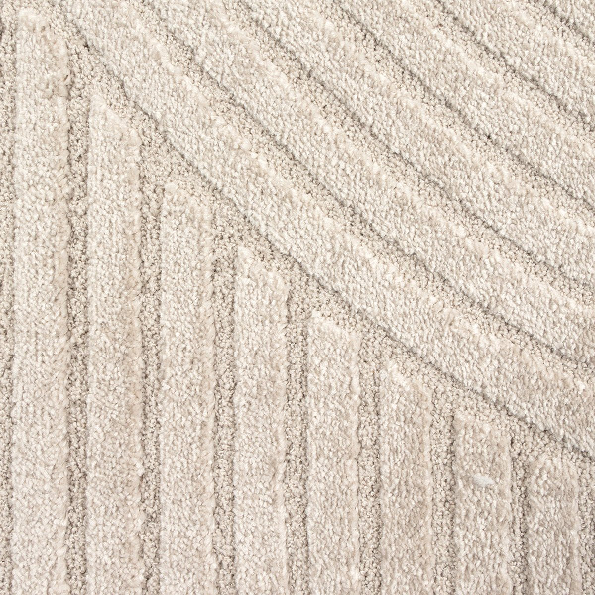 Vloerkleed Elio – Japandi Stijl met Moderne Lijnen in Beigekleurige Neutrale Tinten — bovenaanzicht
