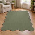 Vloerkleed Loft Shape 42 Bosgroen – Modern Vormenspel met Zachte Pool