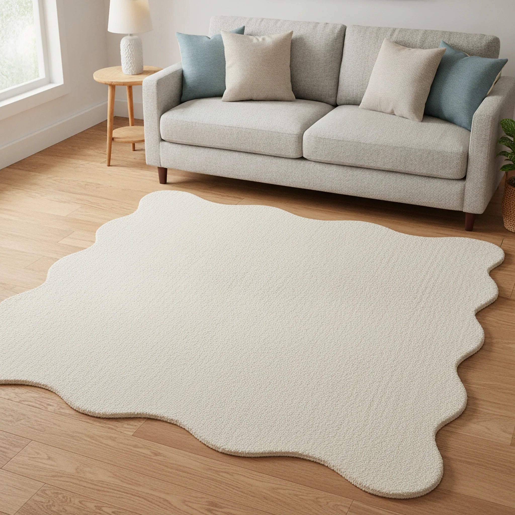 Vloerkleed Loft Shape Beige – Modern Shape - Sfeerbeeld
