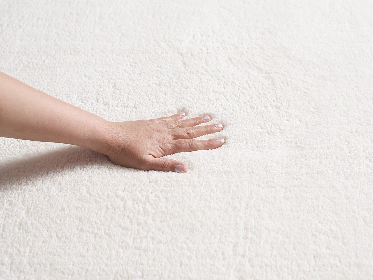 Vloerkleed Loft Shape – Zacht Hoogpolig Vloerkleed in Cream, Wasbaar tot 30° & Pluizig — sfeerbeeld in interieur