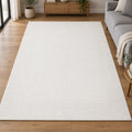 Nepal 6402 Cream Rug – woven acrylic with a jute backing
