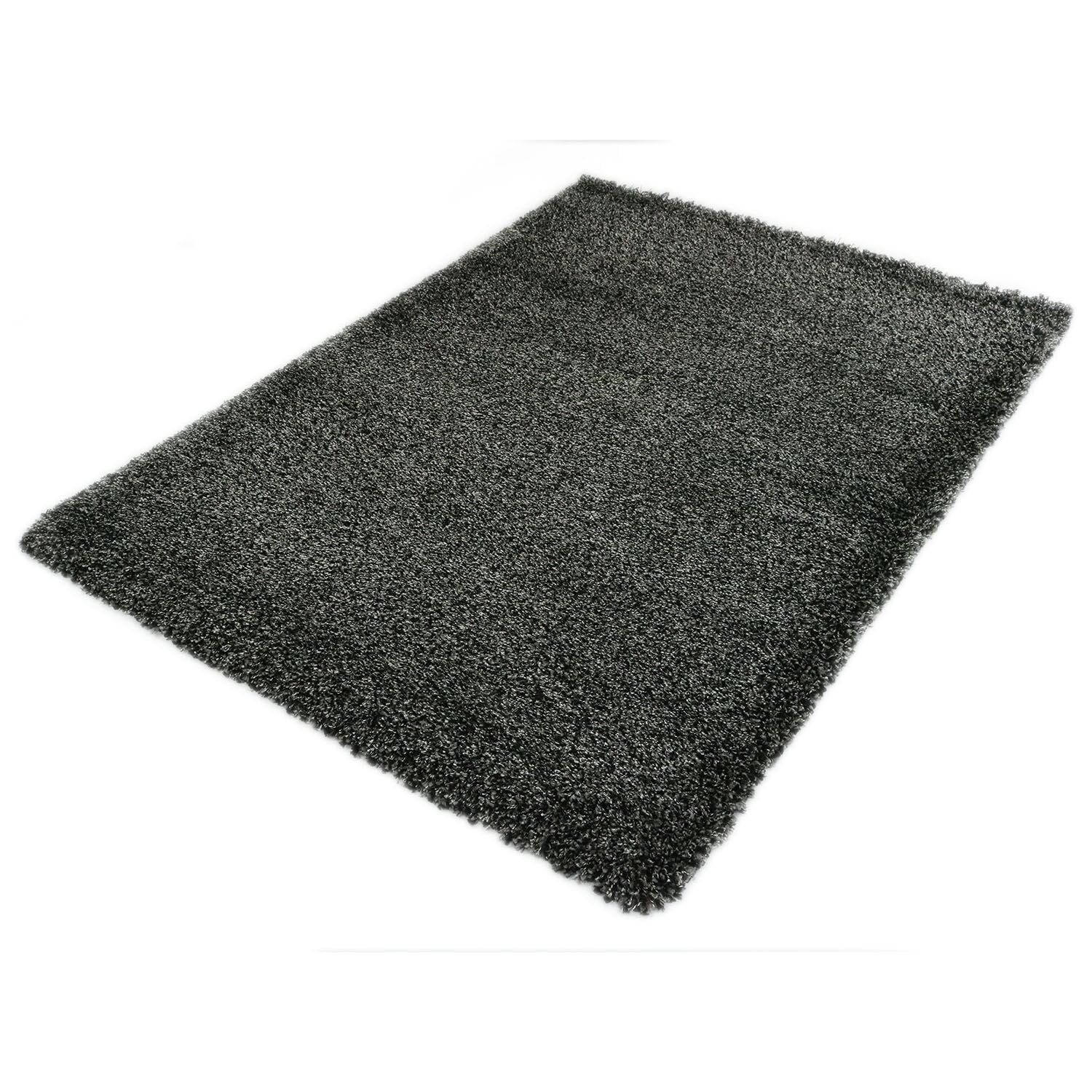 Vloerkleed Shaggy Deluxe 5533-90 Black-Melange — hoek