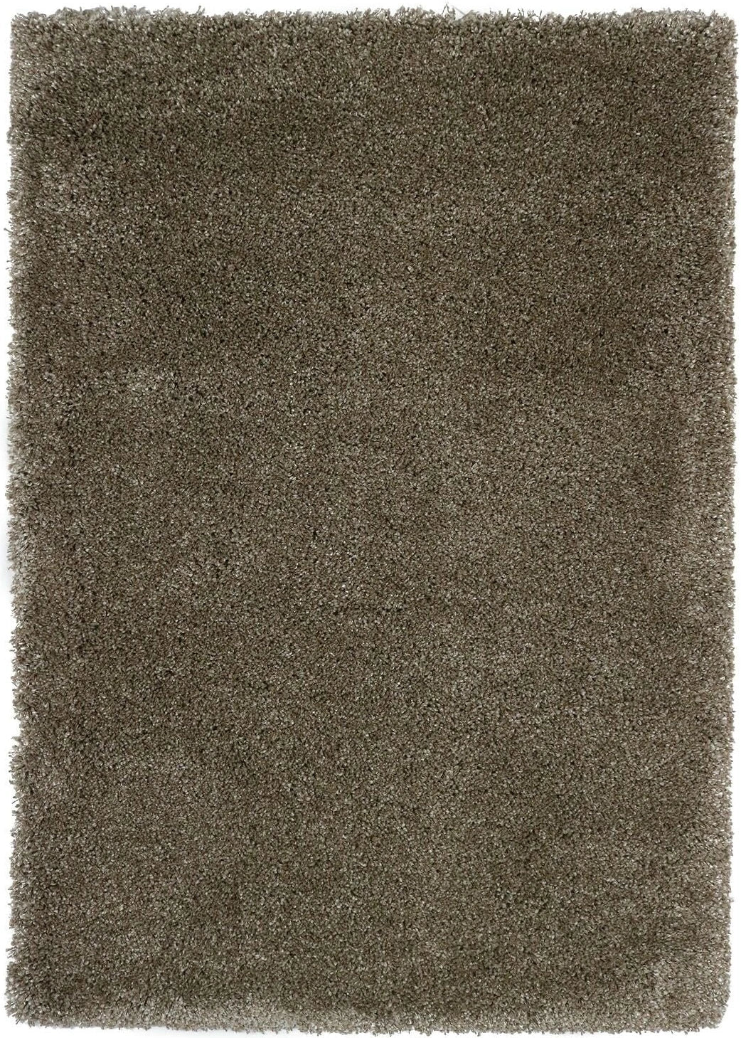 Hoogpolig Vloerkleed Shaggy Deluxe Taupe - Vooraanzicht