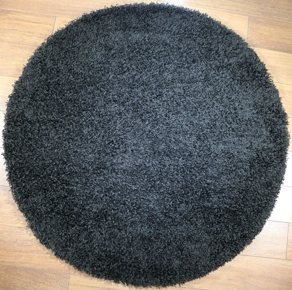 Vloerkleed Shaggy Plus 1074 Black - Detail
