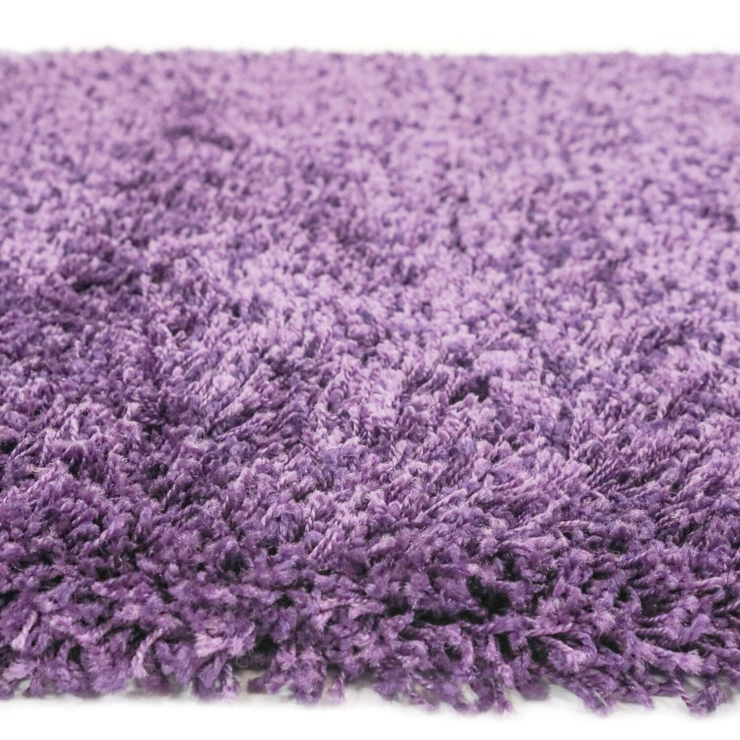 Vloerkleed Shaggy Plus 901-217 LILAC — hoek