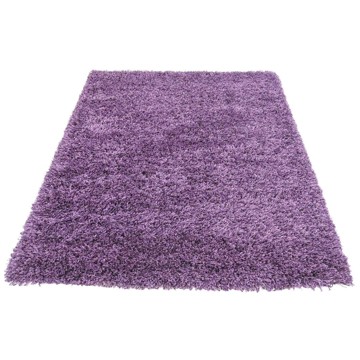 Vloerkleed Shaggy Plus 901-217 LILAC — bovenaanzicht