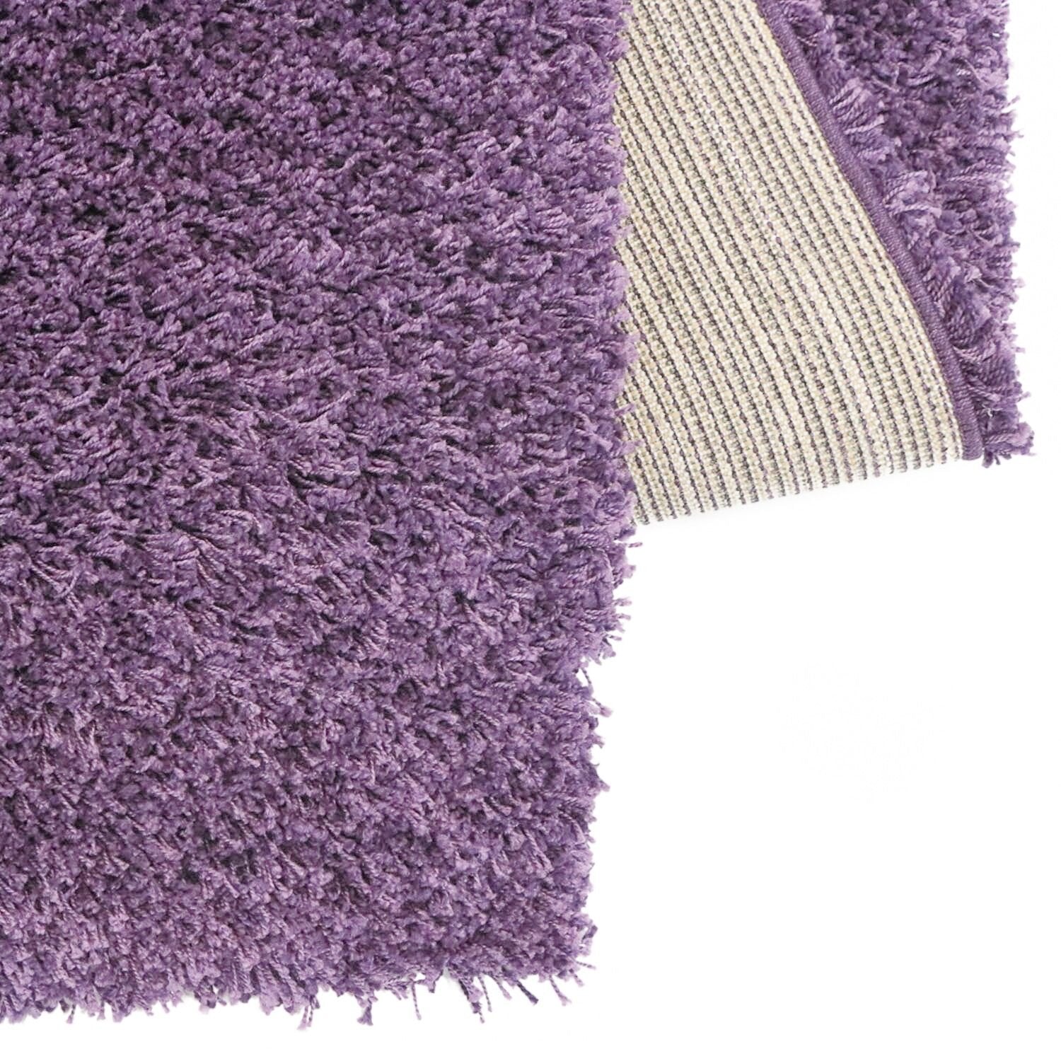 Vloerkleed Shaggy Plus 901-217 LILAC — hoekdetail