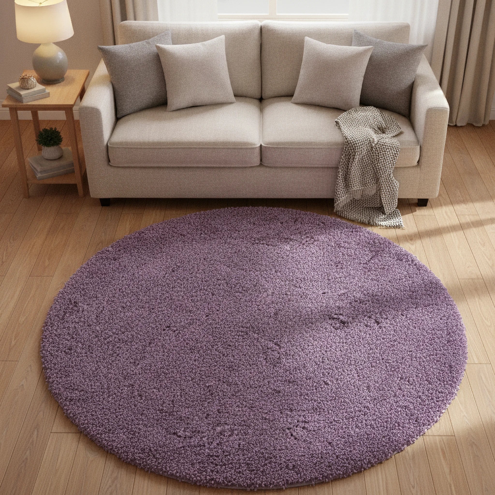 Vloerkleed Shaggy Plus LILA - Sfeerbeeld